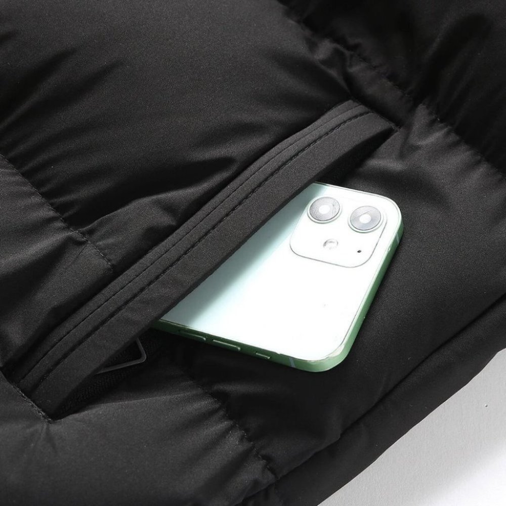 Black Mens Puffer Vest - Picture 5 of 5